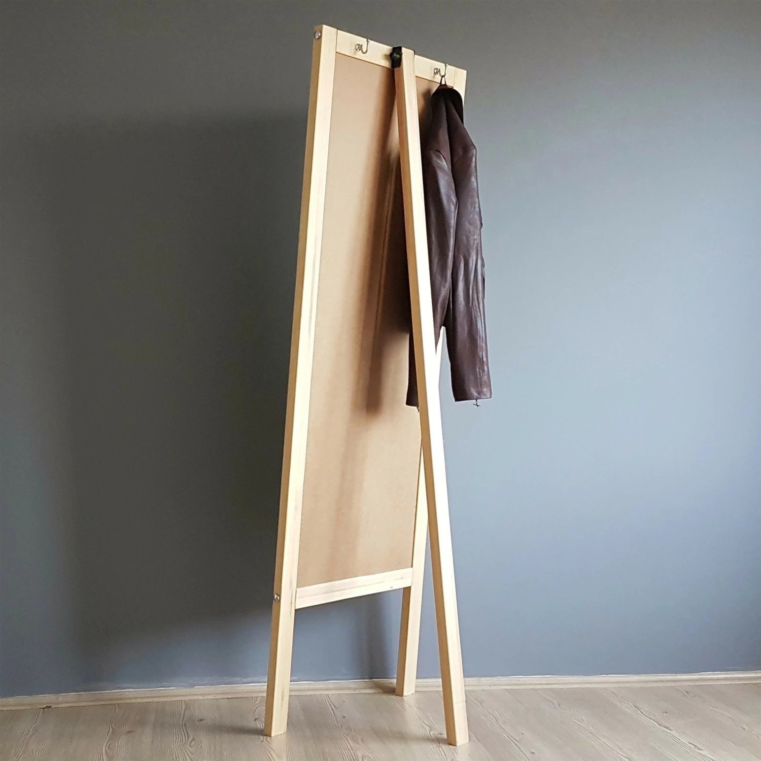 Pasqyrë Cheval, dru i fortë, ngjyrë arre, A41