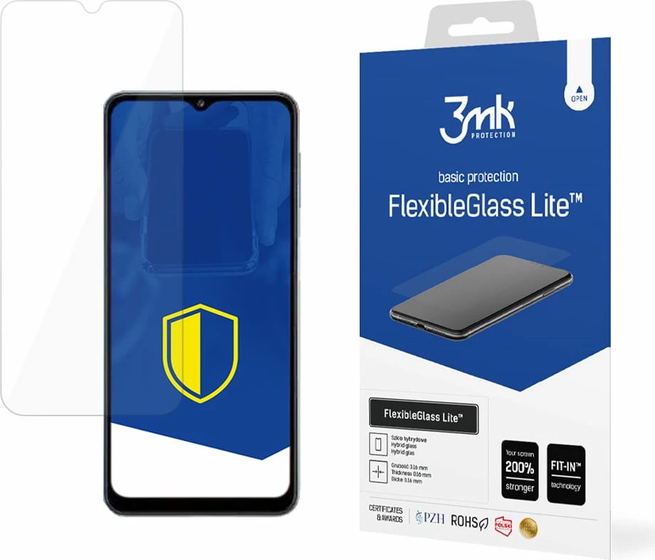 Xham mbrojtës për ekran, 3mk Protection FlexibleGlass Lite, për Samsung Galaxy M33 5G, Transparent