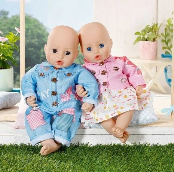Set rrobash për kukulla Baby Annabell Zapf, 703069-116720, Rozë/Kaltër/Bardhë