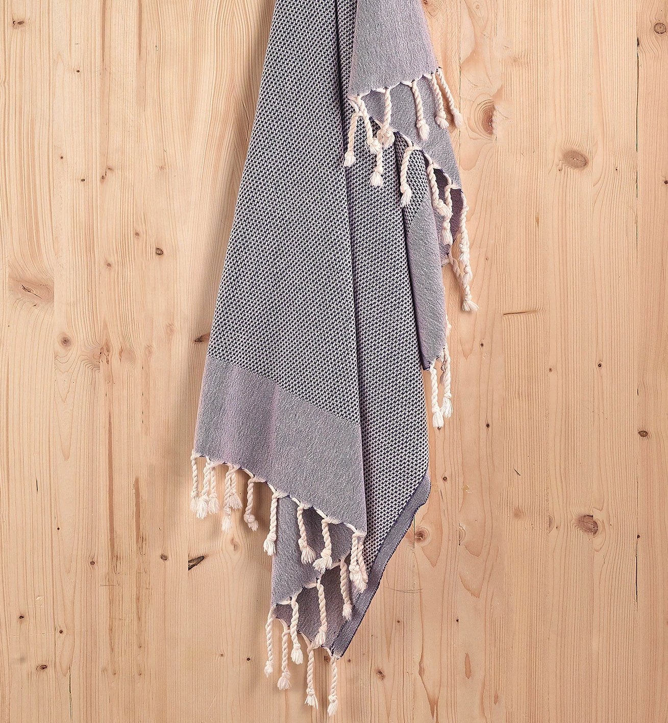 Peshqir plazhi Fouta Mijölnir, retro, ngjyrë damson, 60x110cm