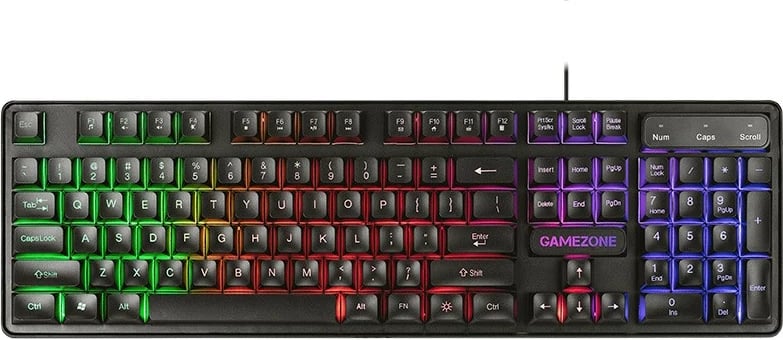 Set tastierë dhe Maus gaming, Tracer Boost TRAKLA47475, mekanike, me kabllo USB, ndriçim LED RGB, QWERTY English (US), maus 800–1600 DPI 6 butona, e zezë, set