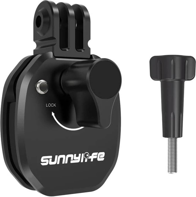 Mbajtës për kamera sportive Sunnylife ZJ846 për motoçikletë, alumini, i zi