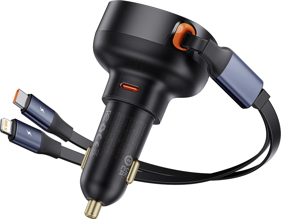 Karikues veture Baseus Enjoyment, 60W, me kabllo USB-C/Lightning, i zi Karikues veture Baseus Enjoyment, 60W, me kabllo USB-C/Lightning, i zi
