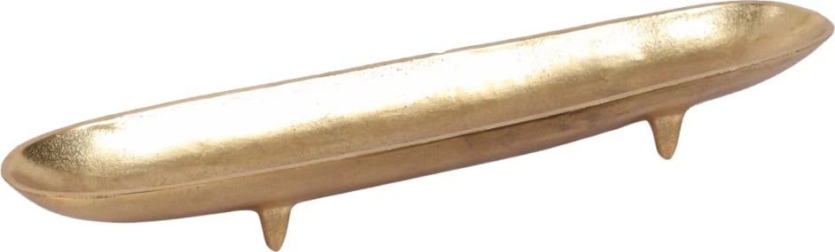 Tabaka SIMON në këmbë, alumin, ngjyrë ari, 43x9x5 cm