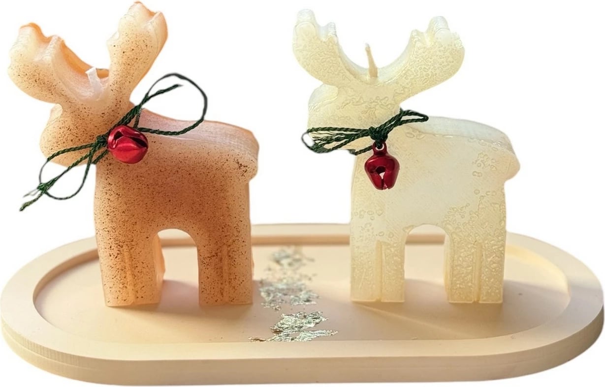 Set qirinjsh (3 copë), Evila Originals, set qirinjsh për Krishtlindje