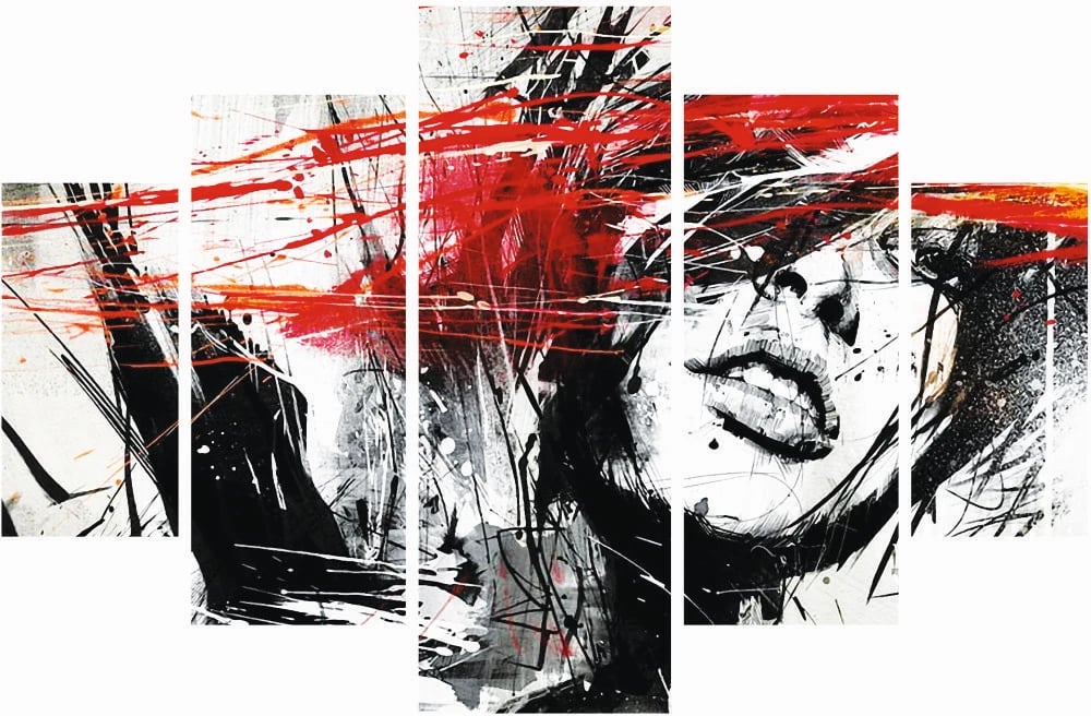 Pikturë dekorative MDF, 5 pjesë, Wallity, 5MDF4528_60100, 100x60cm