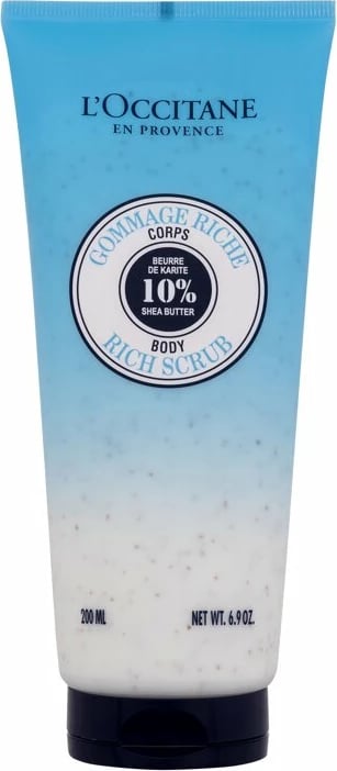Peeling për trup L'Occitane Shea Butter Rich Scrub për femra, 200ml