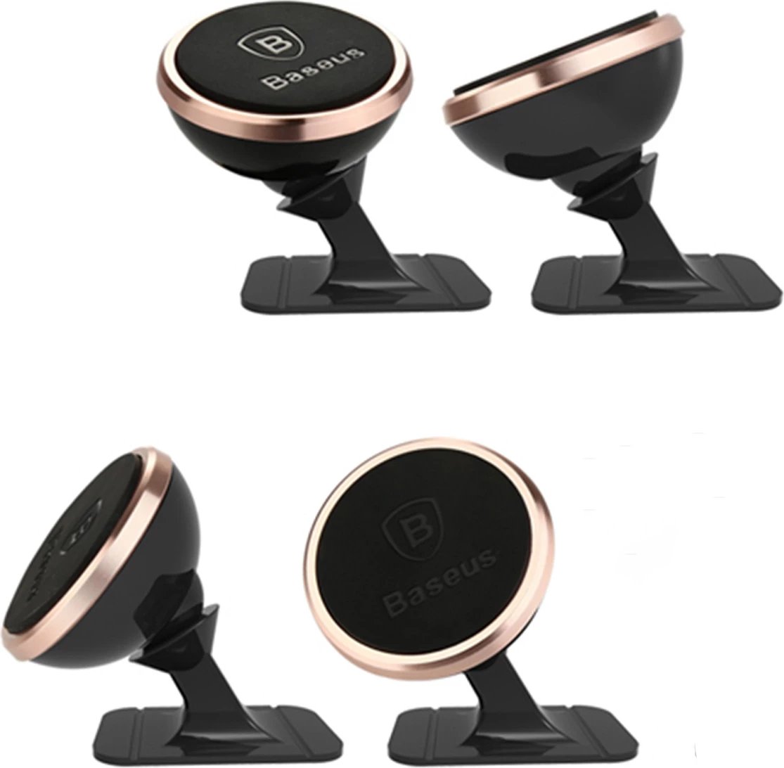 Mbajtës magnetik Baseus 360º për makinë, SUCX140012, argjendtë Mbajtës magnetik Baseus 360º për makinë, SUCX140012, argjendtë