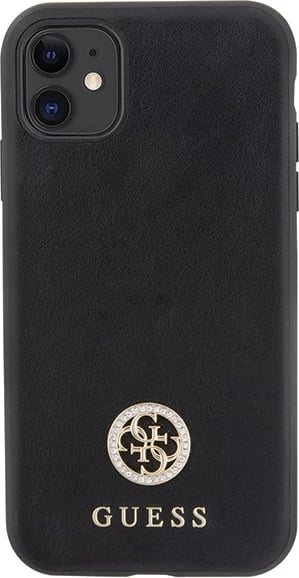Mbështjellës Guess 4G Strass Metal Logo për iPhone 11 / XR 6.1", i zi Mbështjellës Guess 4G Strass Metal Logo për iPhone 11 / XR 6.1", i zi