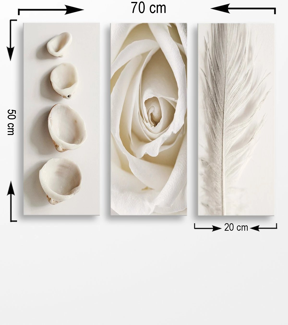 Pikturë dekorative MDF, 3 pjesë, Wallity, MDF0086