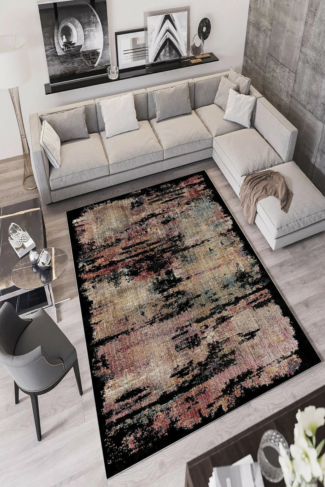 Qilim Conceptum Hypnose, 180x280, W889, ngjyrë e zezë