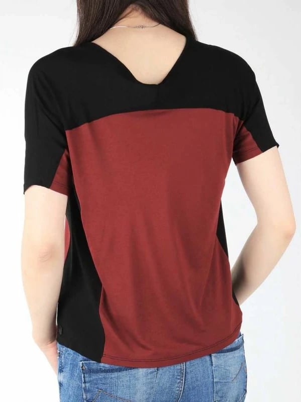 Maicë për femra Lee, e zezë/burgundy