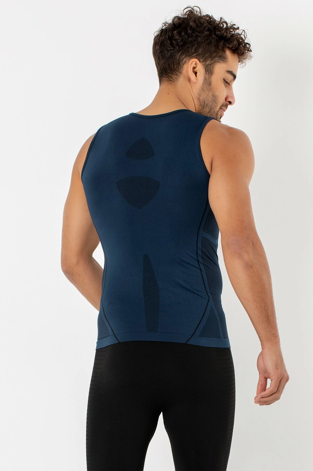 Fanellë e brendshme për meshkuj, ngjyrë e kaltër e errët, Jumeon, 001-001357003