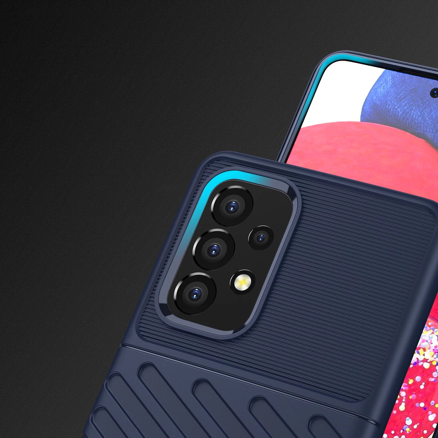 Mbështjellës Hurtel Thunder Case për Samsung Galaxy A53 5G, kaltër