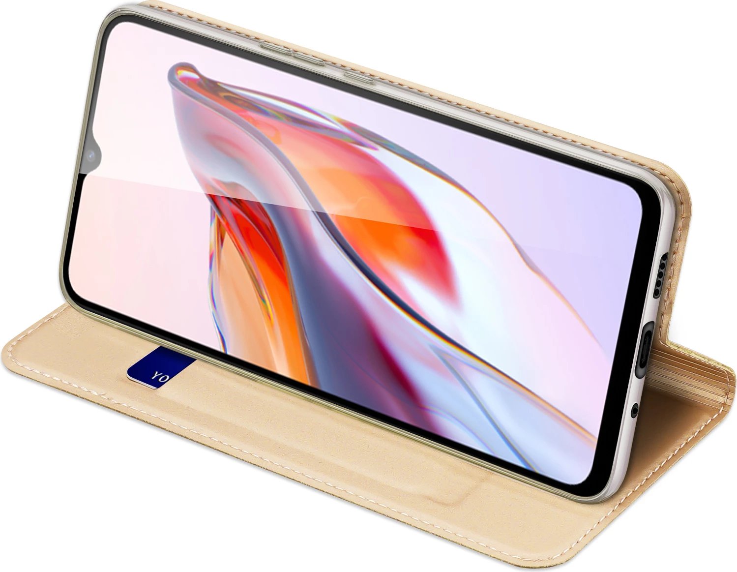 Mbështjellës Dux Ducis Skin Pro për Xiaomi Redmi 11A / Poco C55 / Redmi 12C, me kapak, xhep kartele, gold Mbështjellës Dux Ducis Skin Pro për Xiaomi Redmi 11A / Poco C55 / Redmi 12C, me kapak, xhep kartele, gold