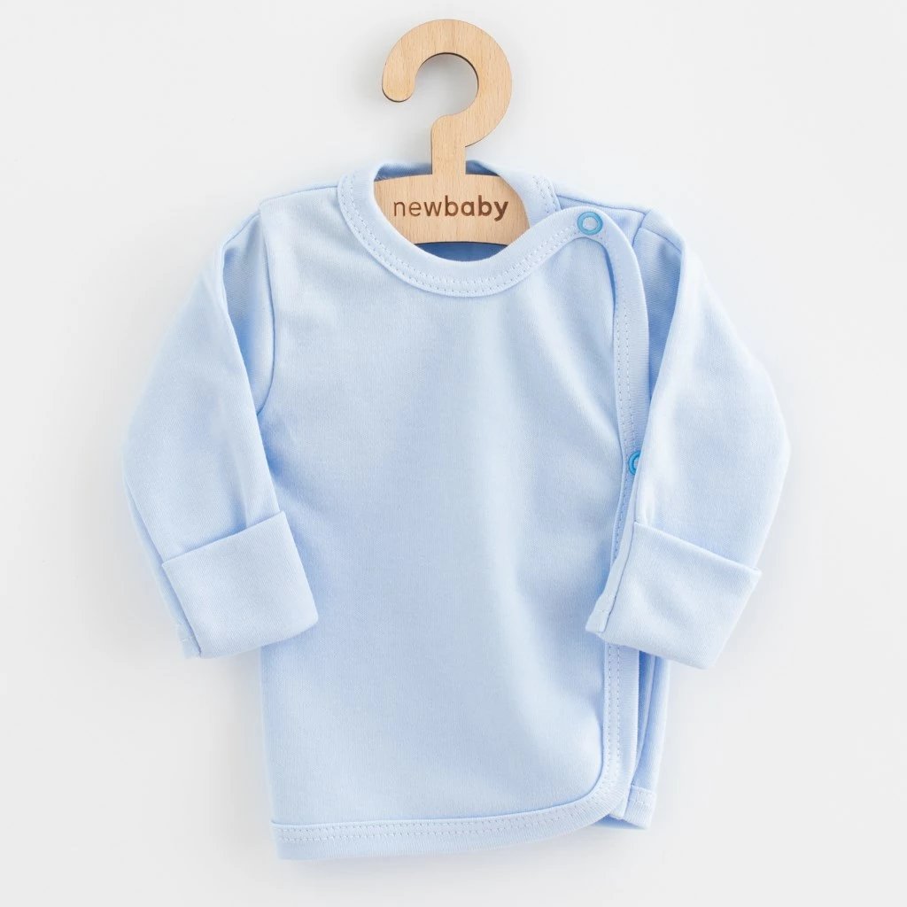 bluzë bebi me mëngë të gjata, NEW BABY, Classic II, 100% pambuk, madhësia 62 (3-6m), blu