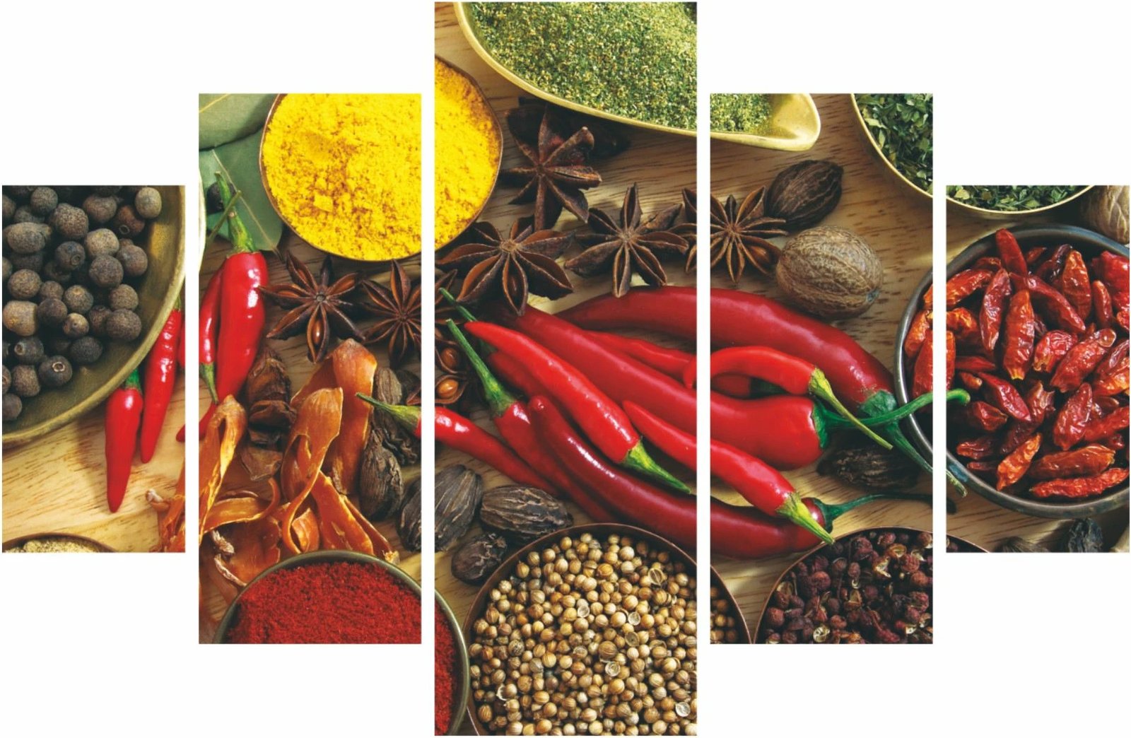 Pikturë dekorative MDF, 5 pjesë, Wallity, ST098