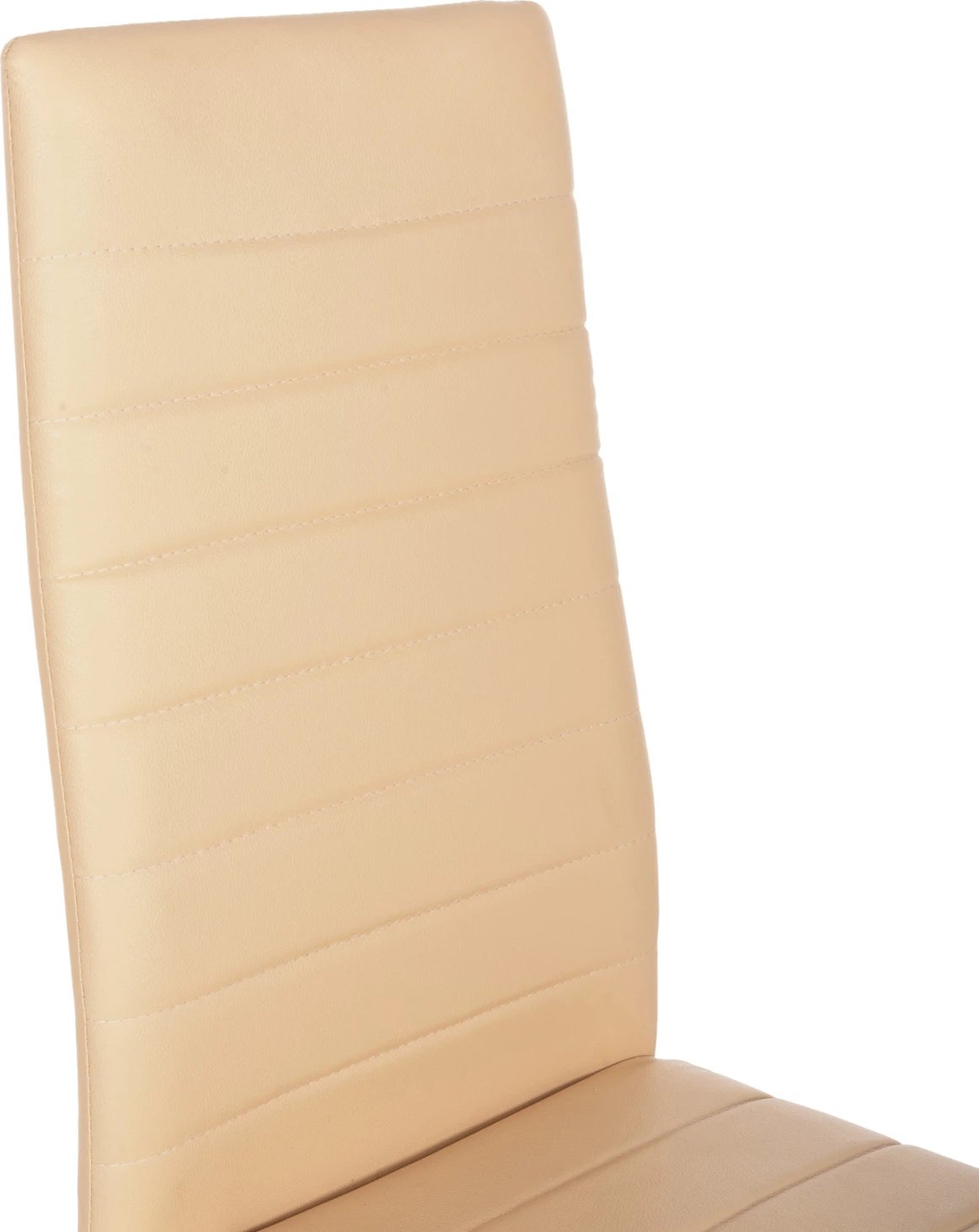 Karrige metalike Lady FH0037.25 PU kapuçino me kornizë metalike K/D 40x48x95 cm, set prej 4 copë