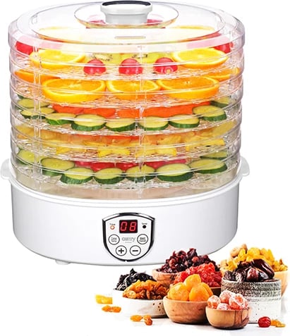 Dehidratues ushqimi, Adler CR 6659, 5 tabaka, 35–70°C, deri 70 orë, 240–550W, LCD