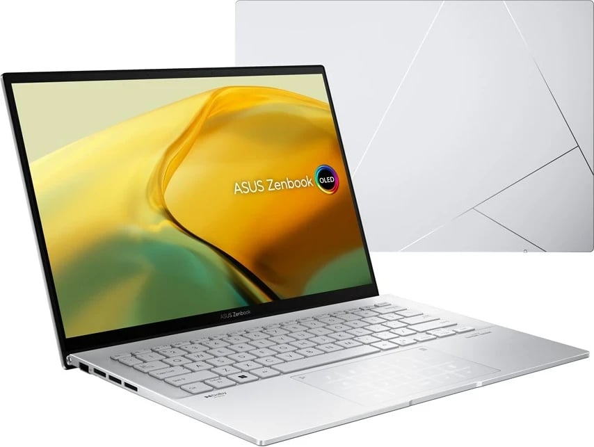 Laptop ASUS Zenbook 14 OLED UX3402VA-IS94T, Intel Core i9, 16 GB RAM, 1 TB SSD, Ekran Prekës 14", Argjendtë