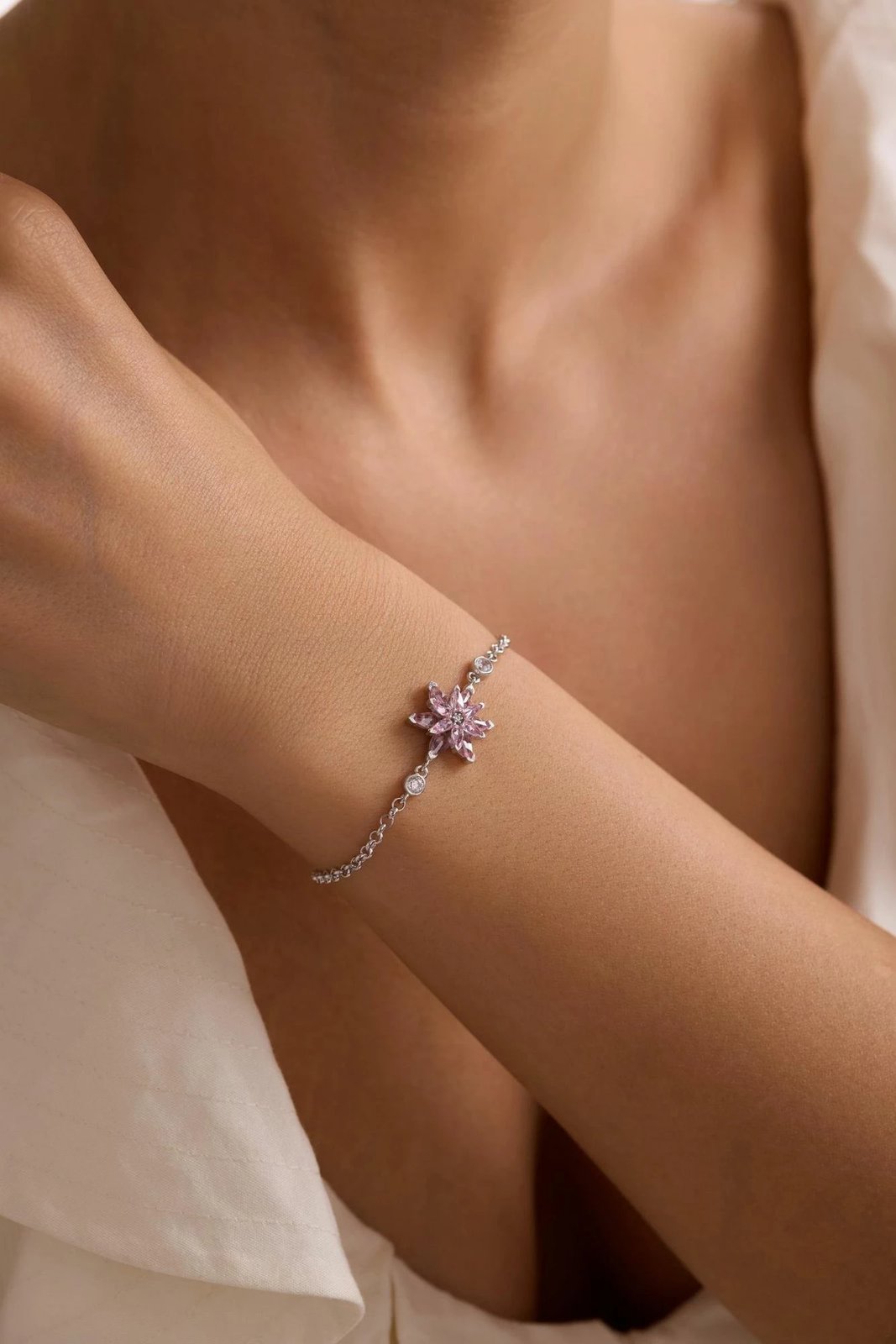 Byzylyk argjendi, ngjyrë argjendi dhe rozë, Jumeon, NRZ1000465