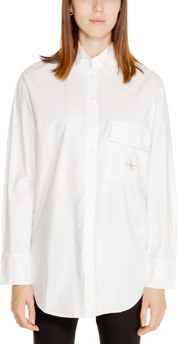 Këmishë femra Calvin Klein Jeans, e bardhë