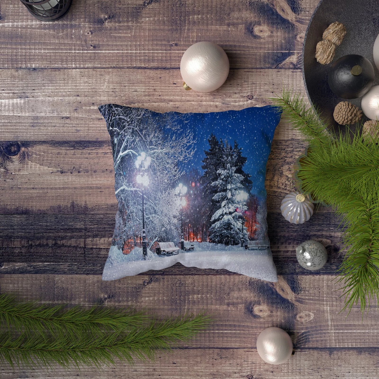 Jastëk dekorativ Aberto Design, NYXMAS080, shumëngjyrësh, 43x43cm