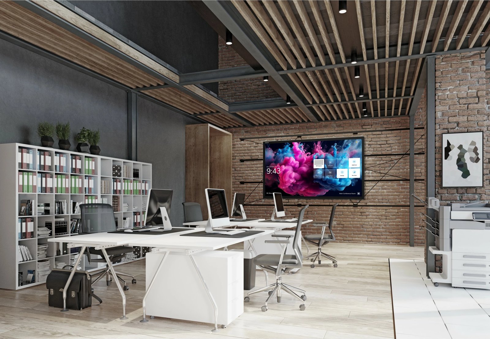 Ekran interaktiv AVOCOR H Serie AVH-8620, 86 inç, 4K Ultra HD, Touchscreen, Wi-Fi, i zi