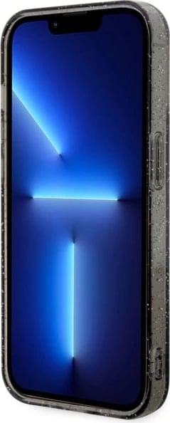 Mbështjellës Guess GUHMP14XHCMCGK për iPhone 14 Pro Max 6.7", Glitter Gold MagSafe, zi Mbështjellës Guess GUHMP14XHCMCGK për iPhone 14 Pro Max 6.7", Glitter Gold MagSafe, zi