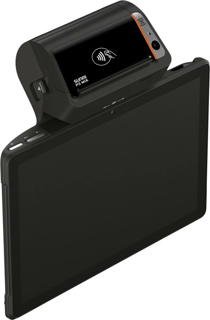 Terminal pagesash Sunmi P3 Mix, 4 GB RAM, 32 GB ROM, printer termik, 10.1", i zi/portokalli