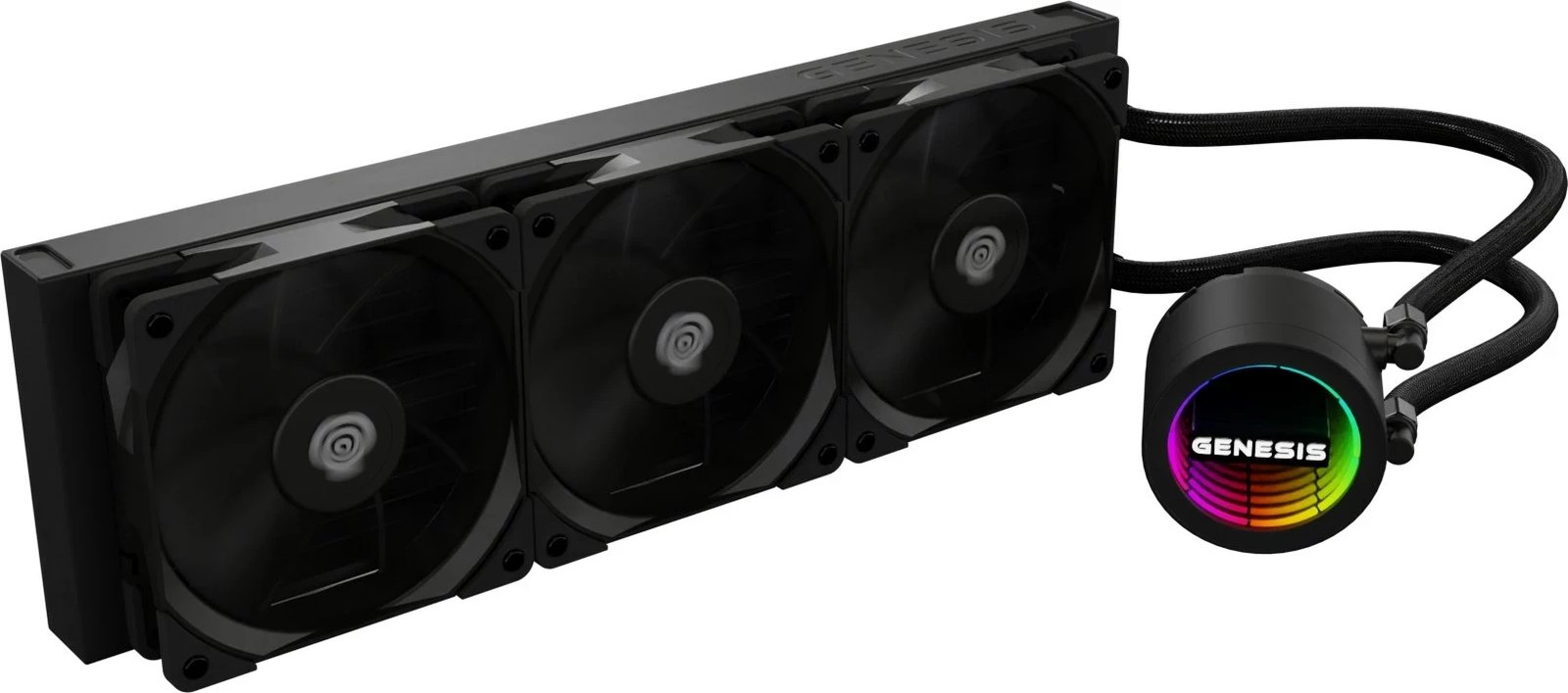 Kasë ftohëse me ujë GENESIS NLG-2320, 3 ventilatorë, e zezë