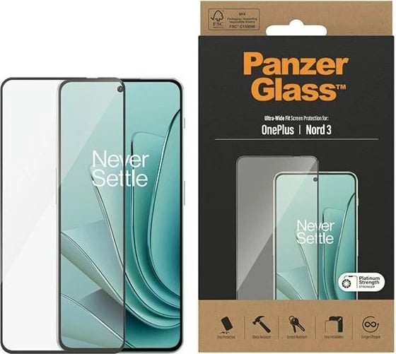 Xham mbrojtës PanzerGlass Ultra-Wide Fit për OnePlus Nord 3