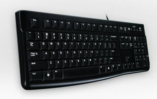 Tastierë Logitech K120, full-size, me kabllo, USB, QWERTY, e zezë