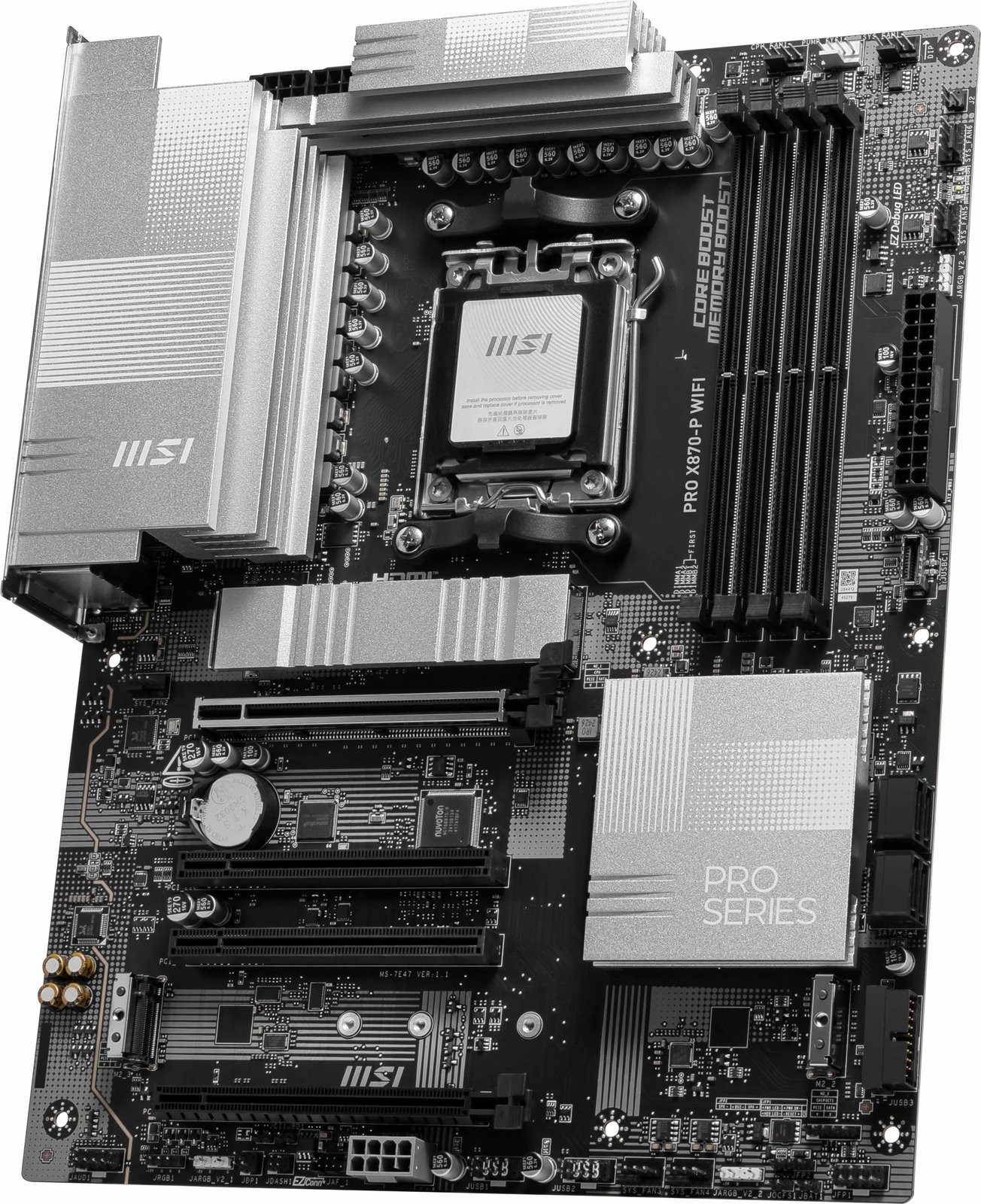 Pllakë amë MSI PRO X870-P WIFI, AMD, Socket AM5, DDR5, 256 GB