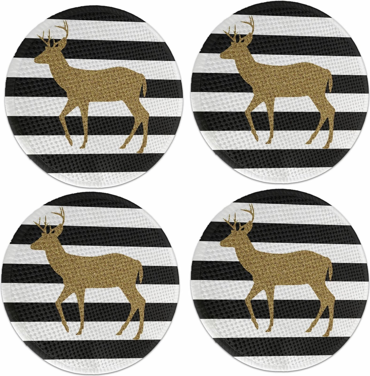 Set nënshtrues tavoline Hermia Concept, shumëngjyrësh, 4 copë, 37cm, 2726Supla