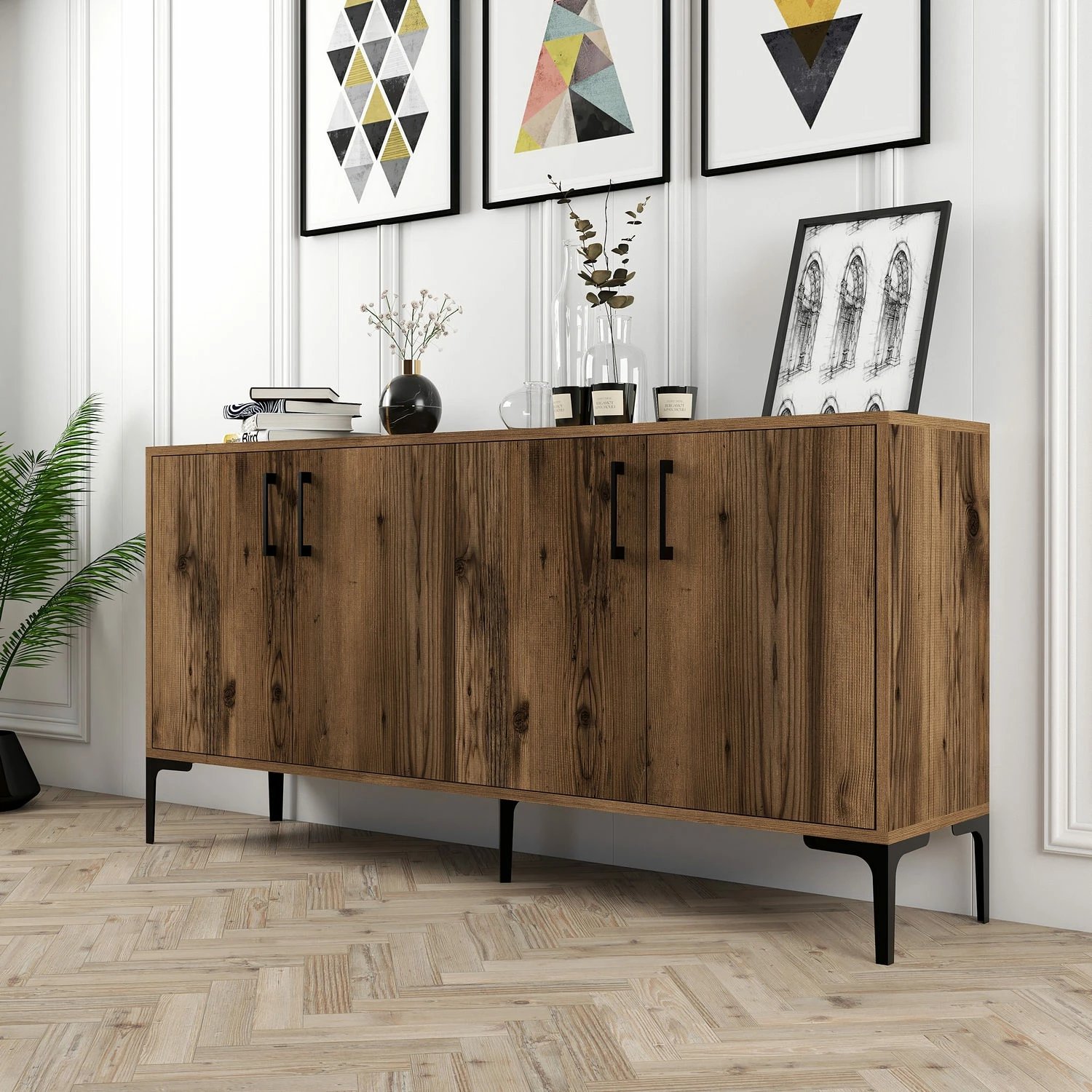 Konsolë Hanah Home, Kiev 160, ngjyrë arre