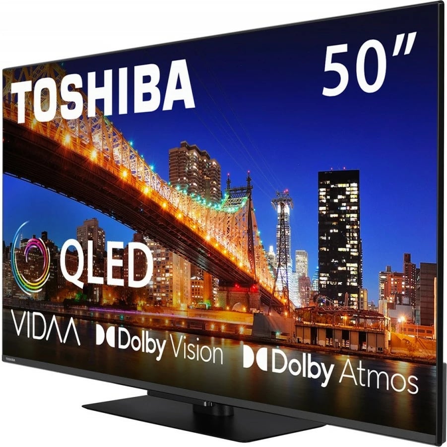 Televizor QLED Toshiba 50QV3F63DG, 50 inç, Ultra HD 4K, Smart TV, i zi