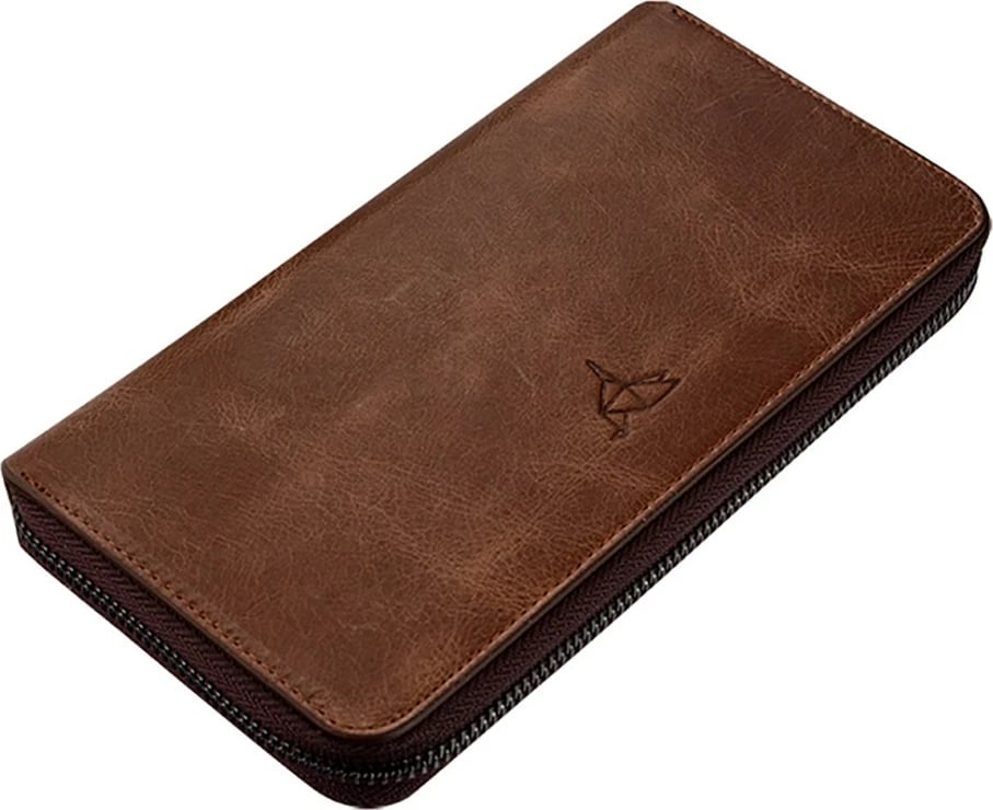 Portofol unisex Zoozie Bags Murphy, ngjyrë kafe