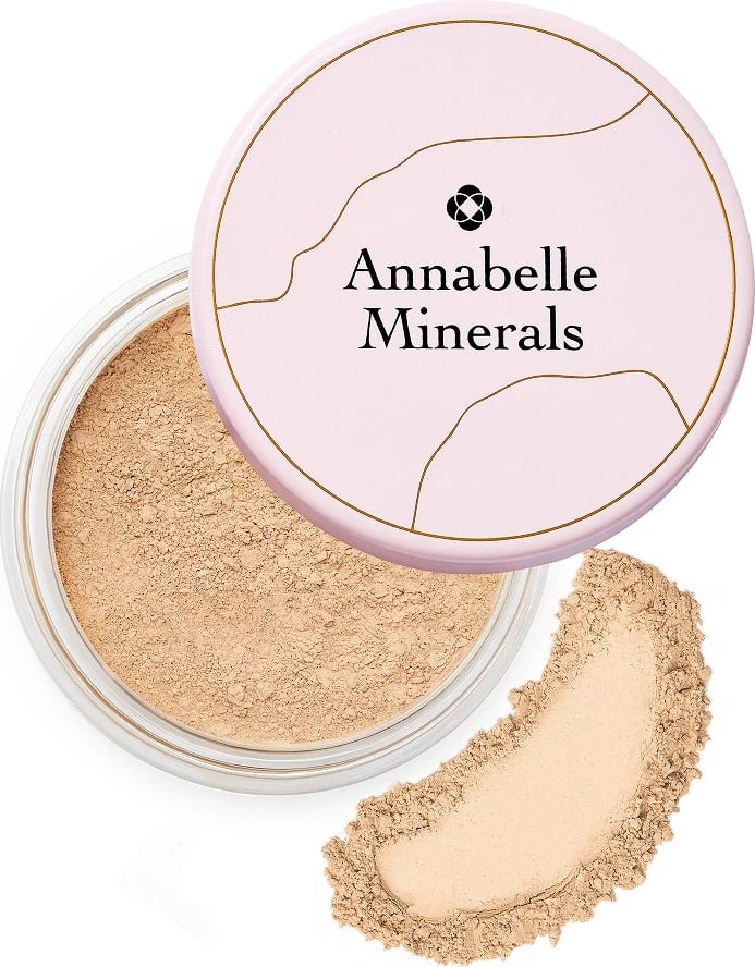 Fondatinë për femra Annabelle Minerals Illuminating Mineral Foundation Golden Sand, 10g