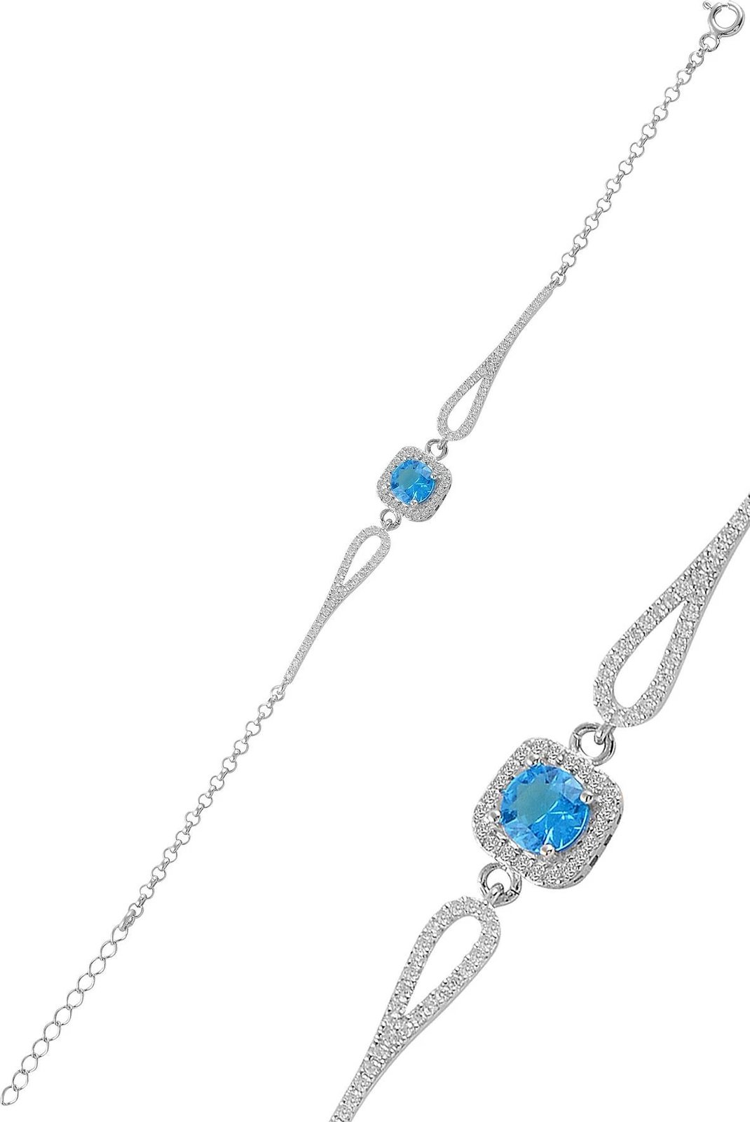 Byzylyk argjendi, ngjyrë kaltër dhe argjendi, Jumeon, 11310MAVI