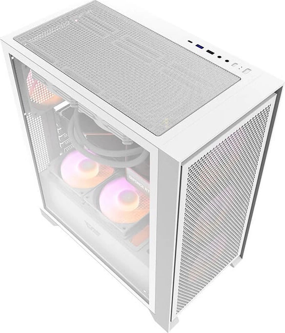 Kasë Darkflash DRX70 MESH, Middle Tower, 4 ventilatorë RGB, e bardhë