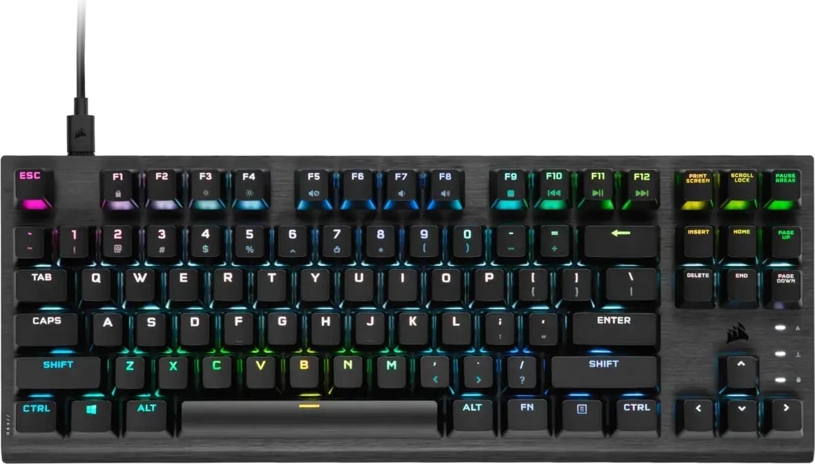 Tastierë mekanike Corsair Gaming K60 Pro TKL OPX, RGB,e zezë 