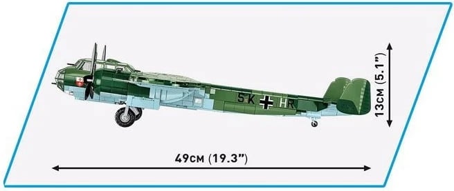 Set ndërtimi Cobi Klocki Dornier Do 17Z-2, 1383 pjesë, plastikë, Historical Collection