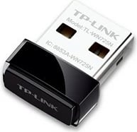 Kartë WiFi TP-LINK TL-WN725N Nano USB, 150Mb/s, e zezë