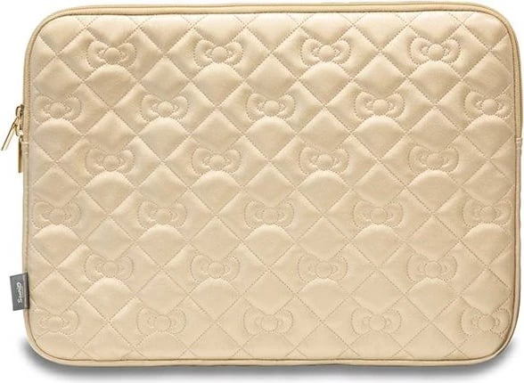 Mbështjellës laptopi Hello Kitty Zip PU Quilted Bows, 14 inç, Ari