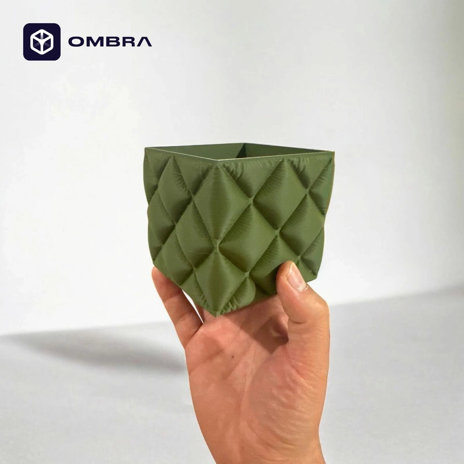 Vazo dekorative Pambuku, madhësia S, e gjelbërt