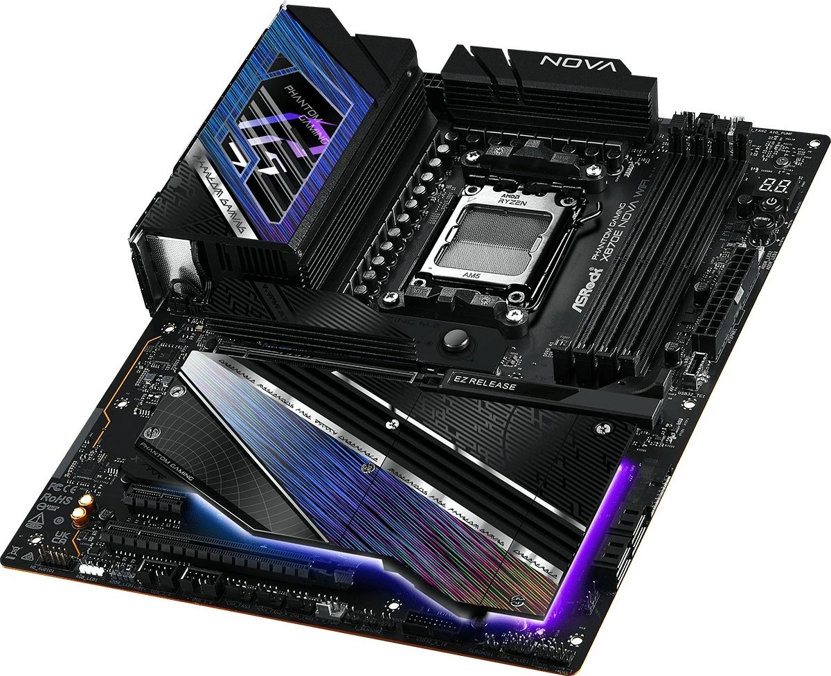 Pllakë amë ASRock X870E NOVA WIFI, Socket AM5, 4x DDR5, ATX, e zezë