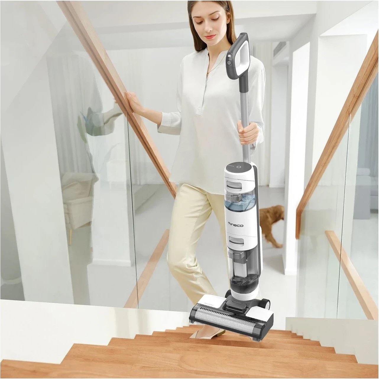 Pastrues vertikal Tineco iFloor Breeze, i bardhë