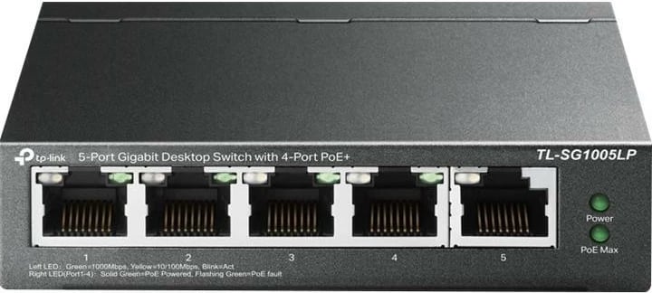 Switch TP-Link TL-SG1005LP 5 porta Gigabit, 4x PoE+ deri 30W, buxhet PoE 40W