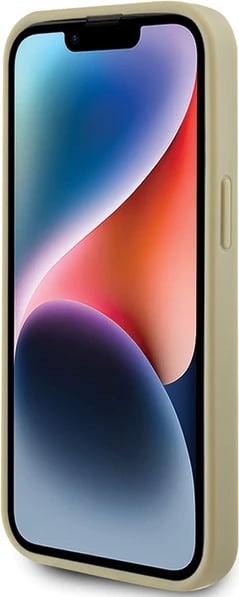 Mbështjellës Guess Perforated 4G Glitter për iPhone 15, ari Mbështjellës Guess Perforated 4G Glitter për iPhone 15, ari